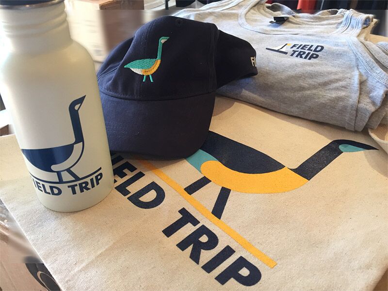 Waterbottle, cap, tank top and tote bag branded with event logo.