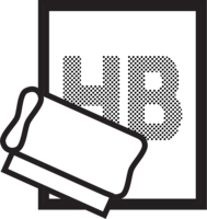 A squeegee and screen used for high quality printing.