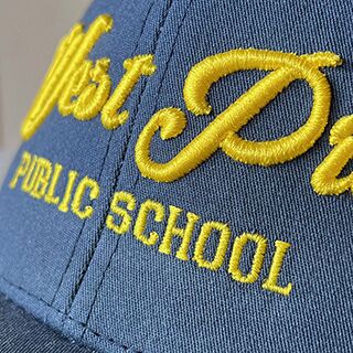 hat with 3D embroidery