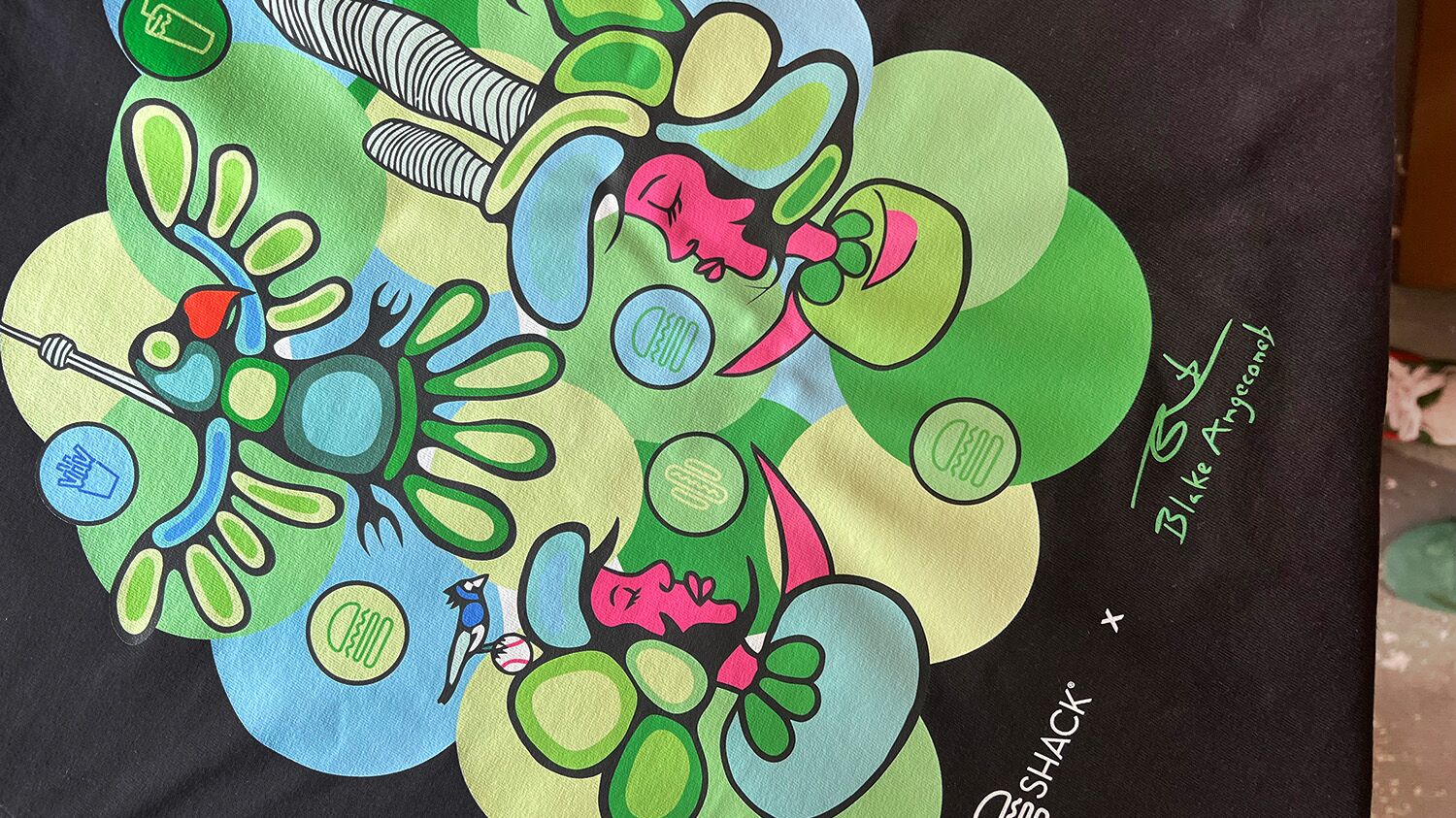 Full colour bold graphic perfect for DTF printing at Hardboiled in Toronto