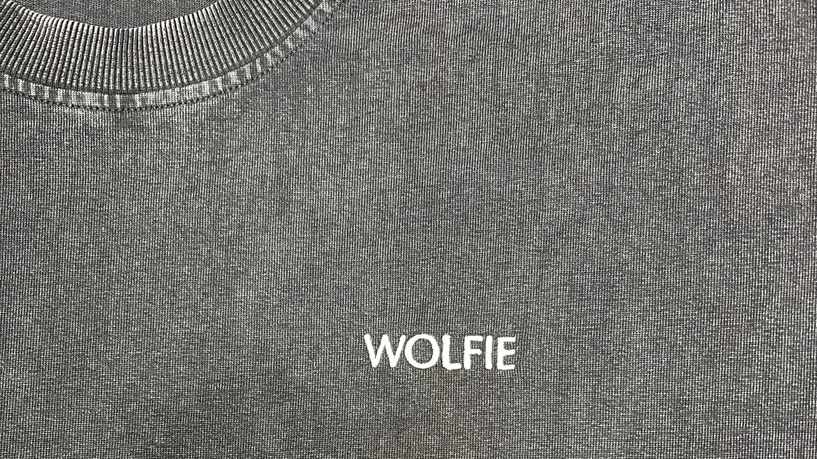 Stylish custom embroidery on a heavy cotton t-shirt