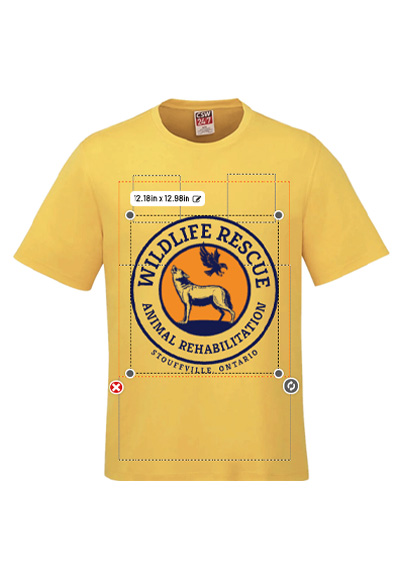 bad placement of custom tshirt design