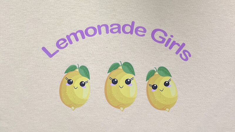 Cute custom shirt with DTF print