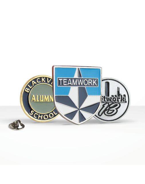 Link to information on custom enamel pins perfect for merch, giveaways and more