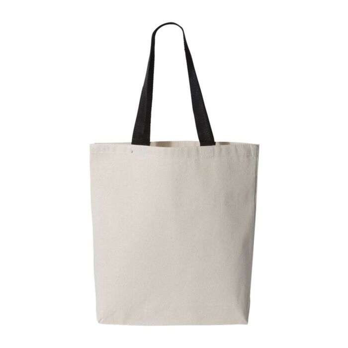 11L Canvas Tote with Contrast-Color Handles Thumbnail