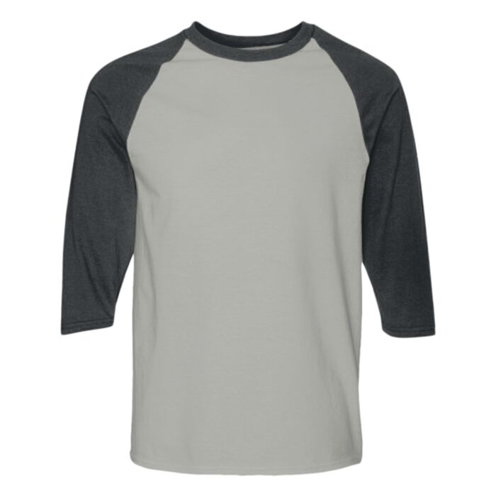 Heavy Cotton™ Raglan Three-Quarter Sleeve T-Shirt Thumbnail