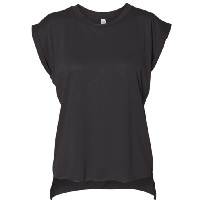 Women’s Flowy Rolled Cuffs Muscle Tee Thumbnail
