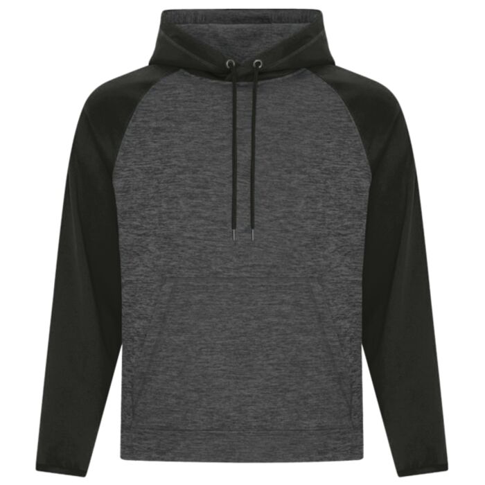 ATC DYNAMIC HEATHER FLEECE TWO TONE HOODED SWEATSHIRT. Thumbnail