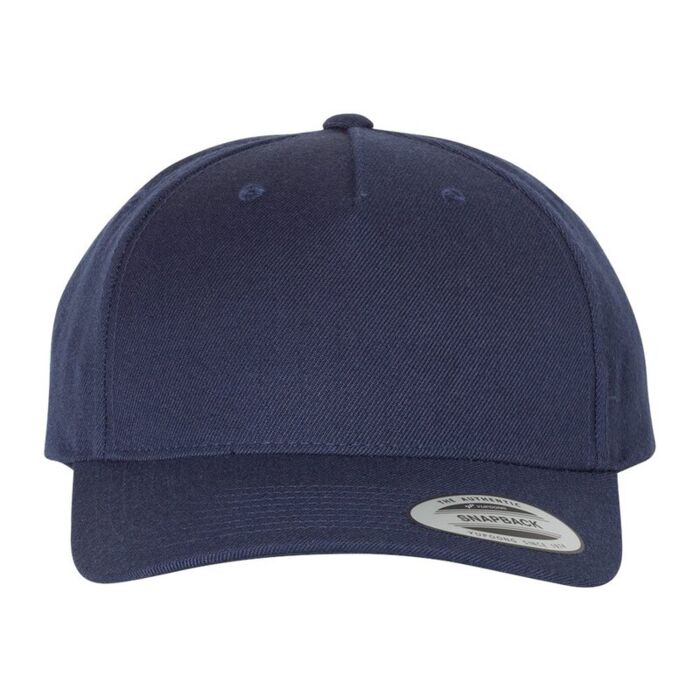 Premium Five-Panel Curved Visor Snapback Cap Thumbnail