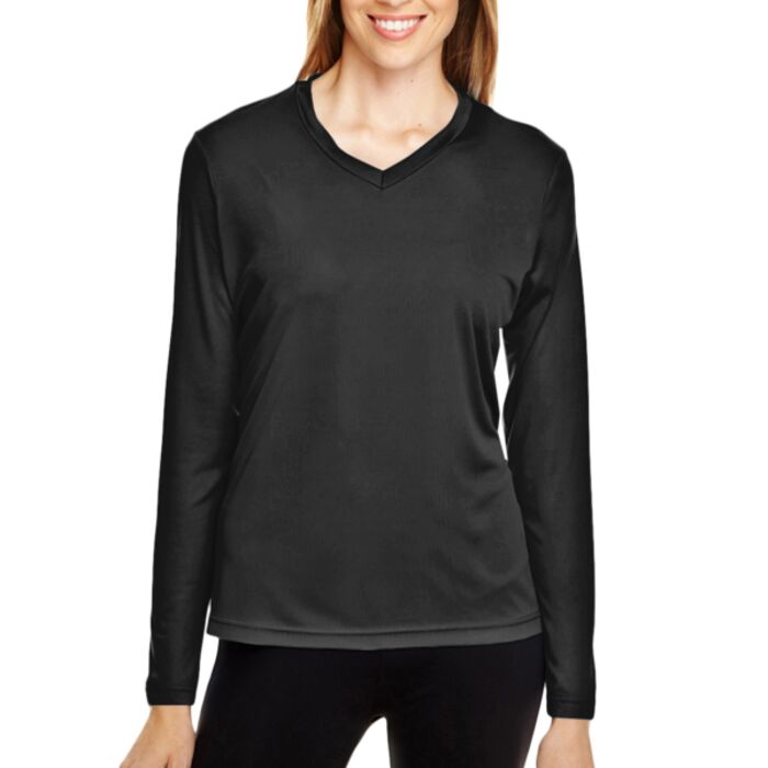 Team 365 Ladies' Zone Performance Long-Sleeve T-Shirt - TT11WL Thumbnail